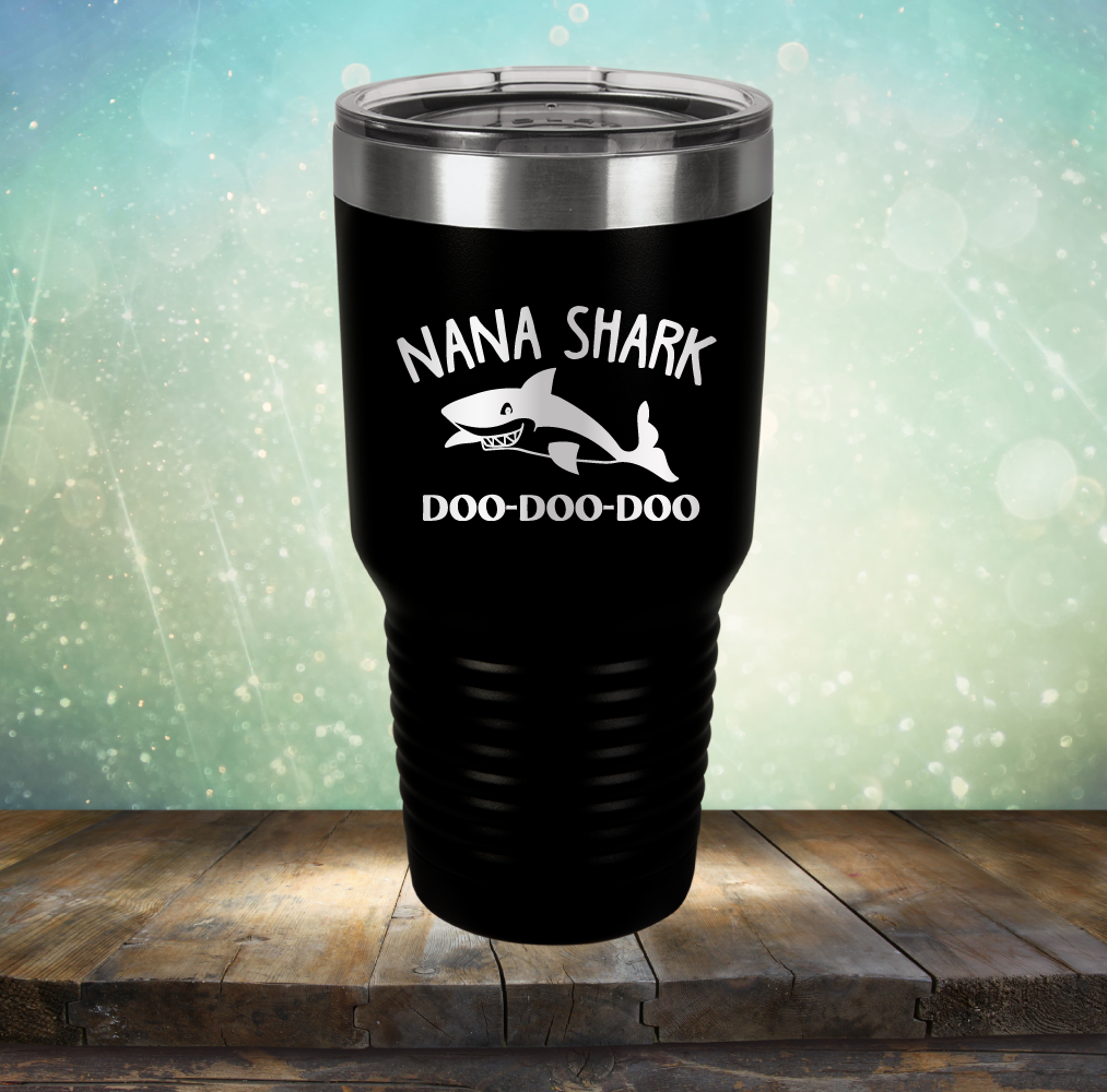 Nana Shark - Laser Etched Tumbler Mug