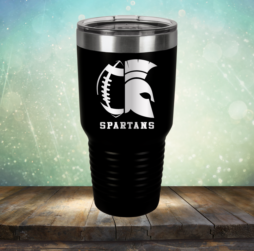 Spartans Football - Laser Etched Tumbler Mug