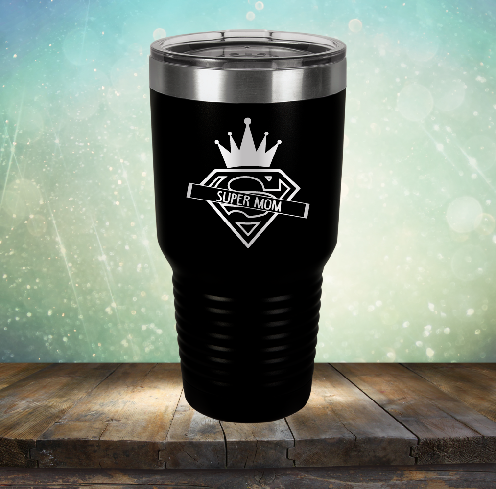 Super Mom - Laser Etched Tumbler Mug