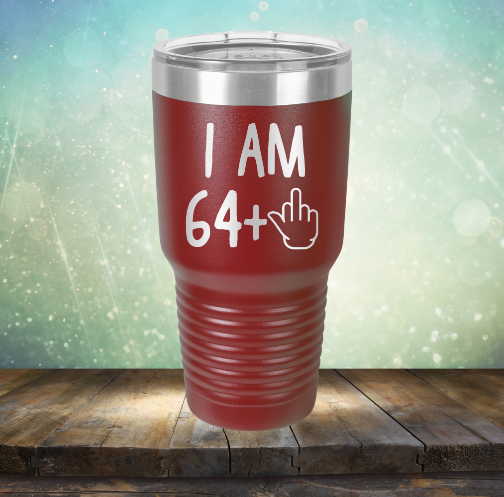 I Am 64 plus 1 - Laser Etched Tumbler Mug