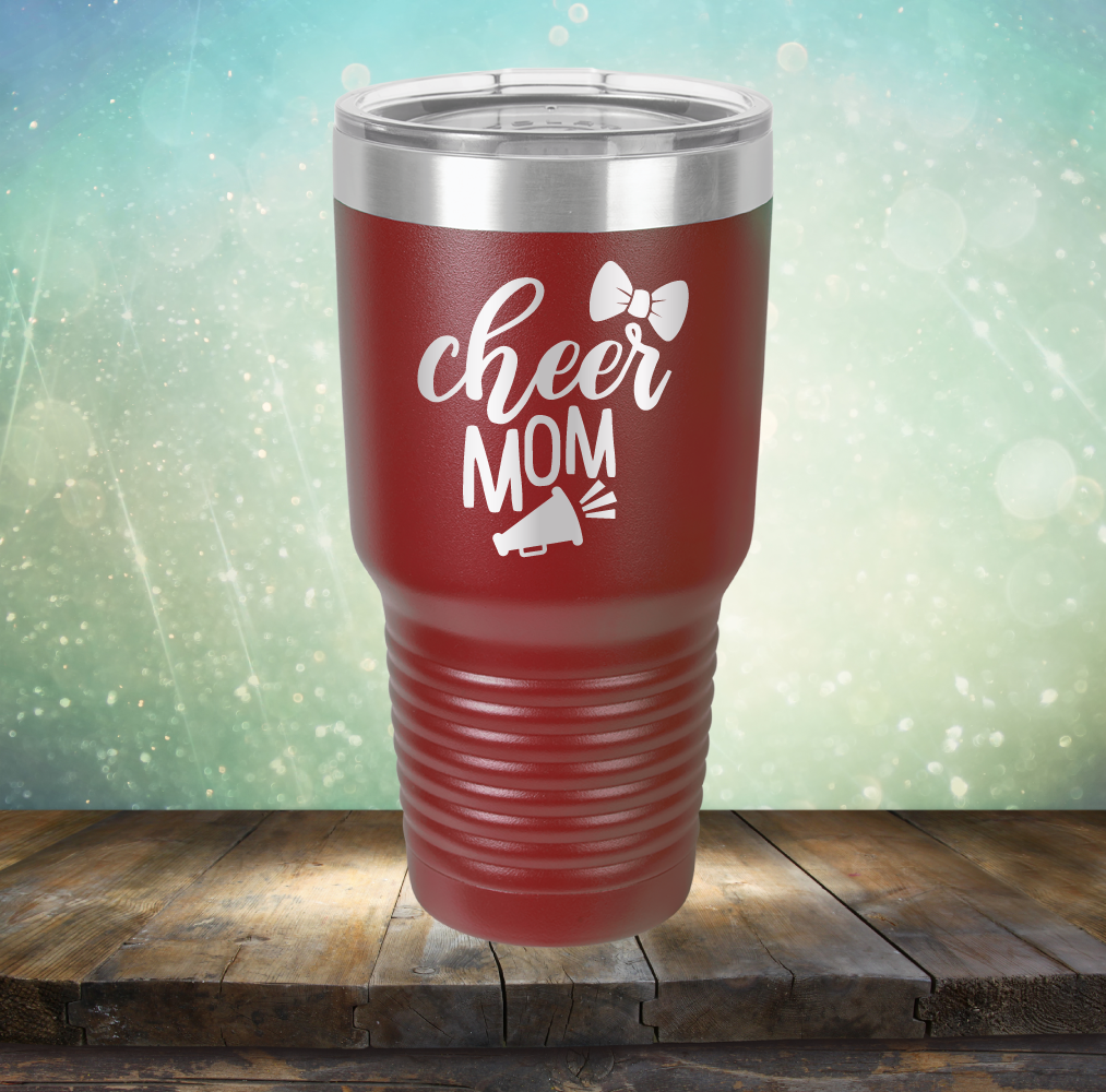 Cheer Mom - Laser Etched Tumbler Mug