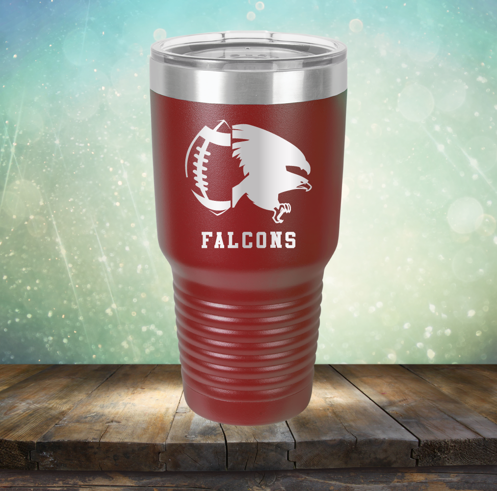 Falcons Football - Laser Etched Tumbler Mug