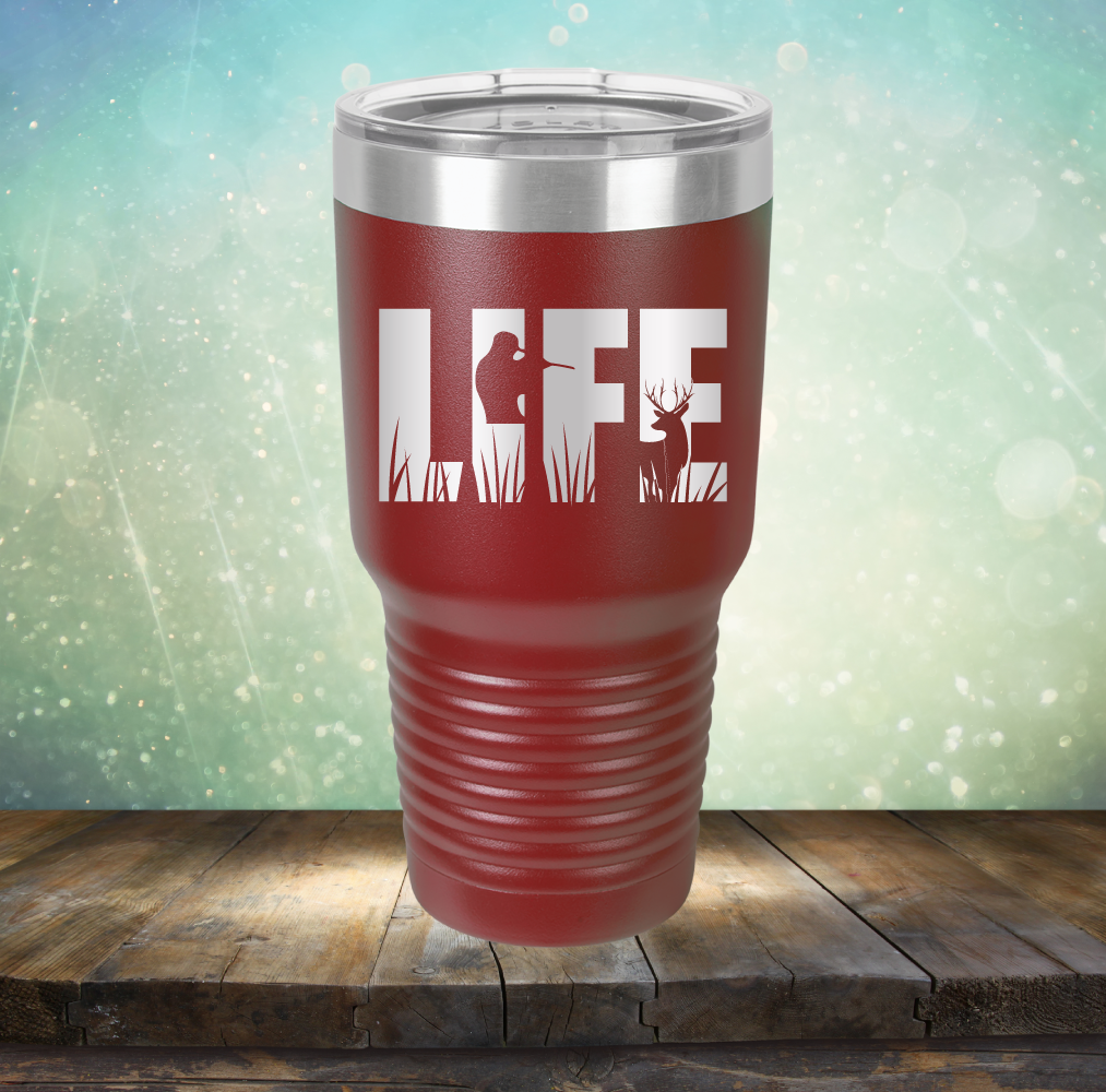 Life Hunting - Laser Etched Tumbler Mug