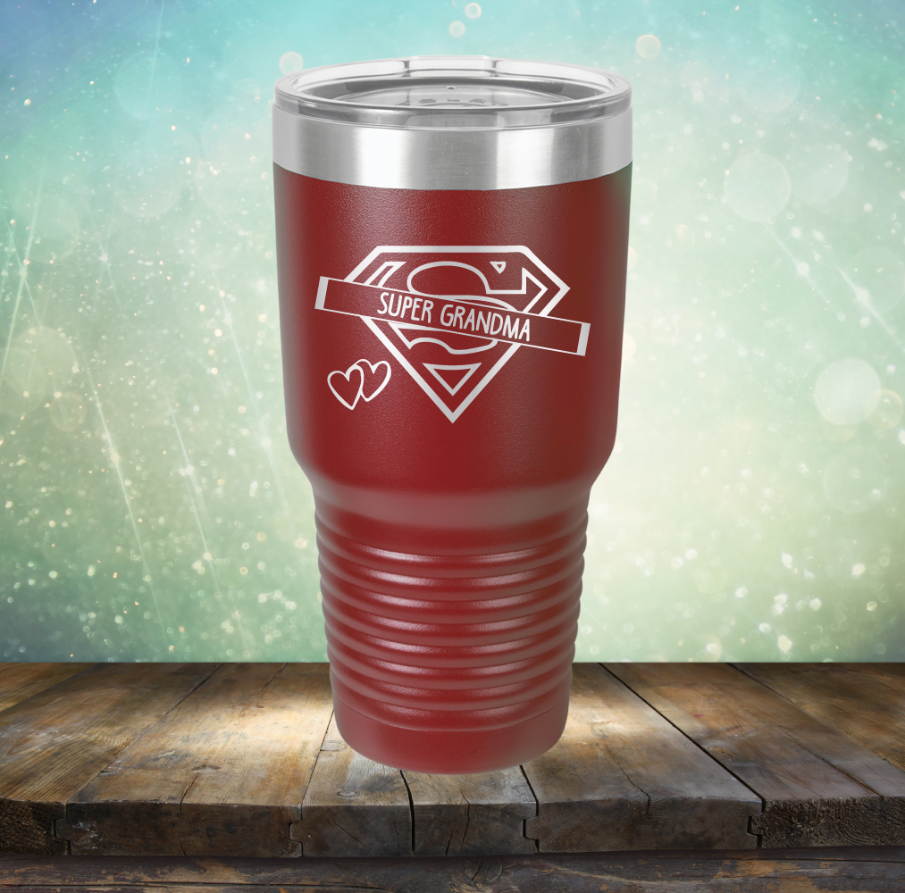 Super Grandma - Laser Etched Tumbler Mug