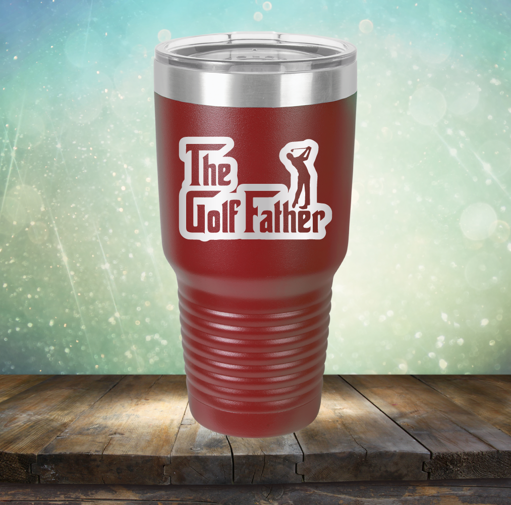 The Golf Father - Laser Etched Tumbler Mug