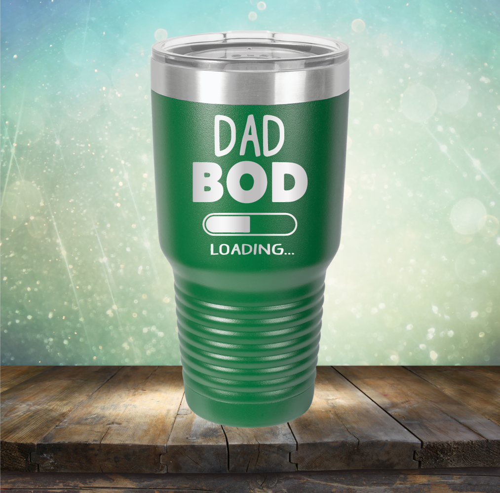 Dad Bod Loading - Laser Etched Tumbler Mug