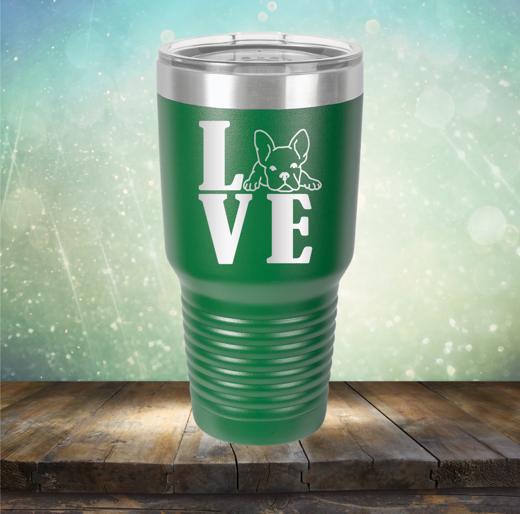 Love Frenchie - Laser Etched Tumbler Mug