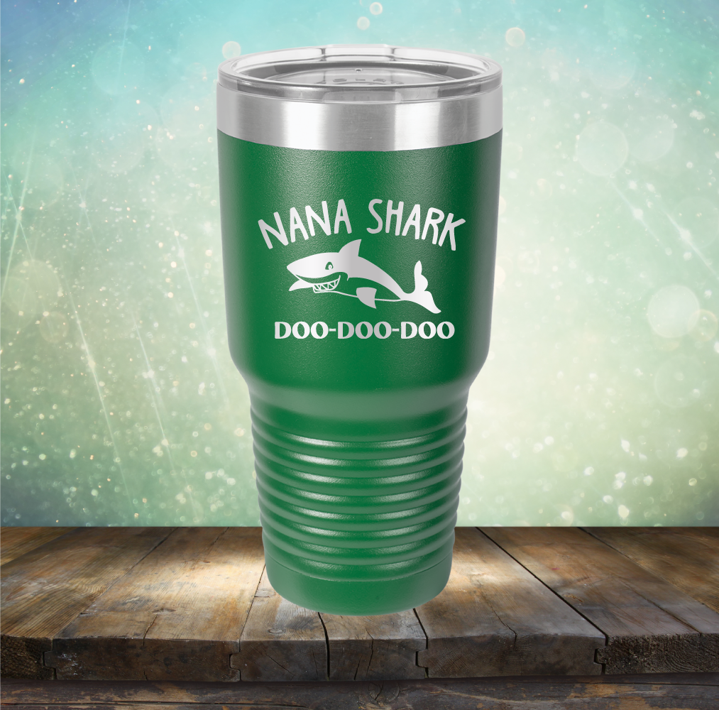 Nana Shark - Laser Etched Tumbler Mug