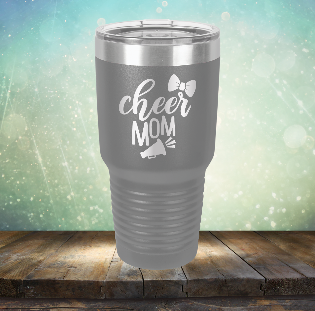 Cheer Mom - Laser Etched Tumbler Mug