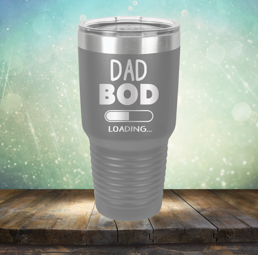 Dad Bod Loading - Laser Etched Tumbler Mug