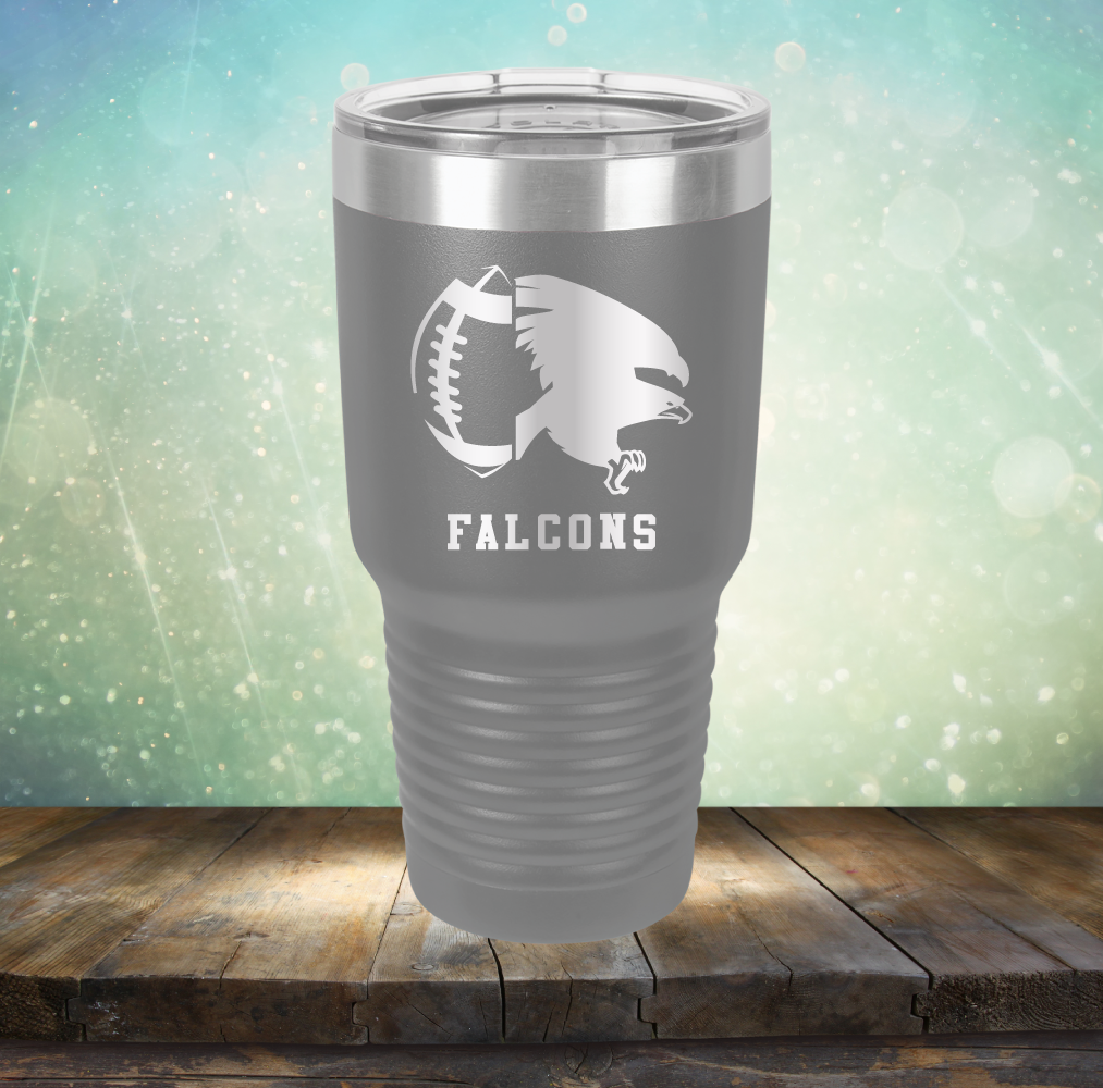 Falcons Football - Laser Etched Tumbler Mug