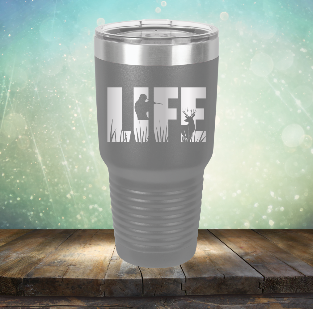 Life Hunting - Laser Etched Tumbler Mug