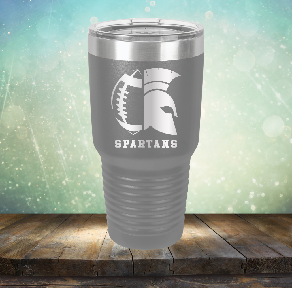 Spartans Football - Laser Etched Tumbler Mug