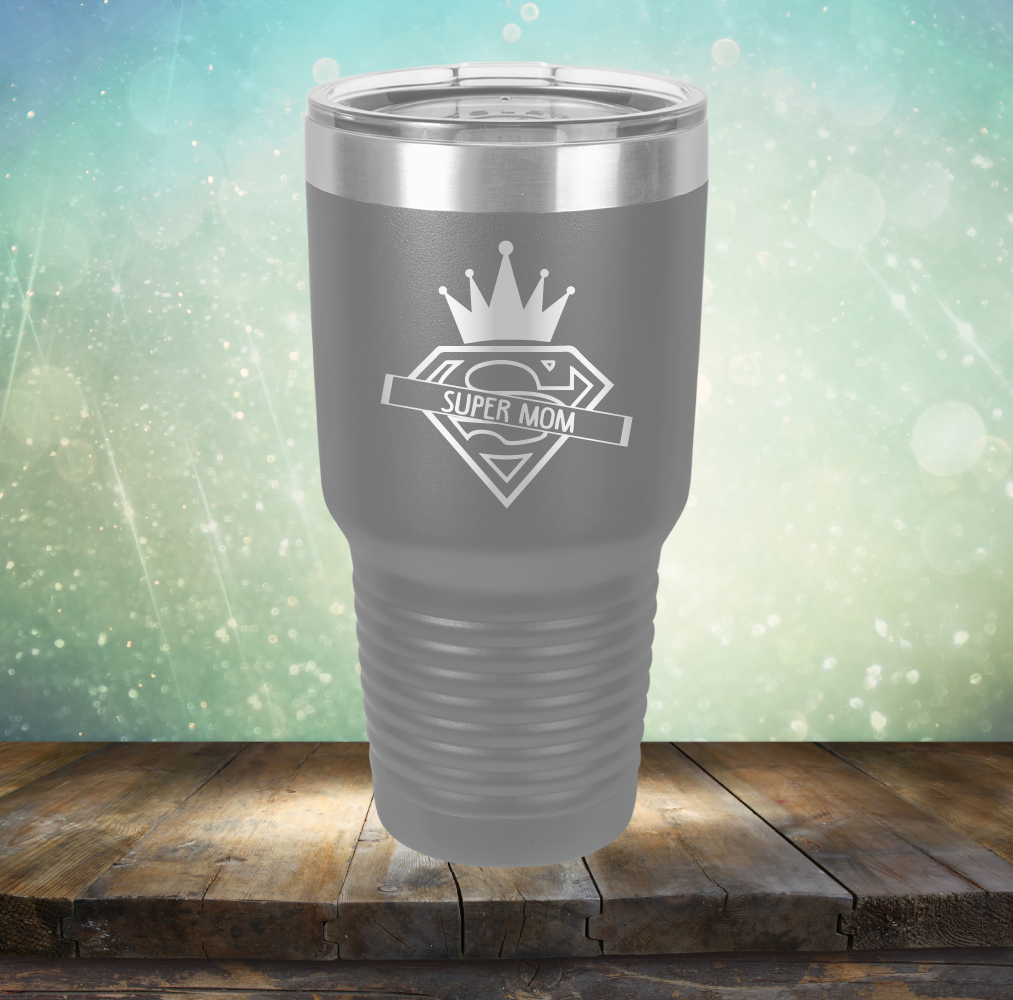 Super Mom - Laser Etched Tumbler Mug