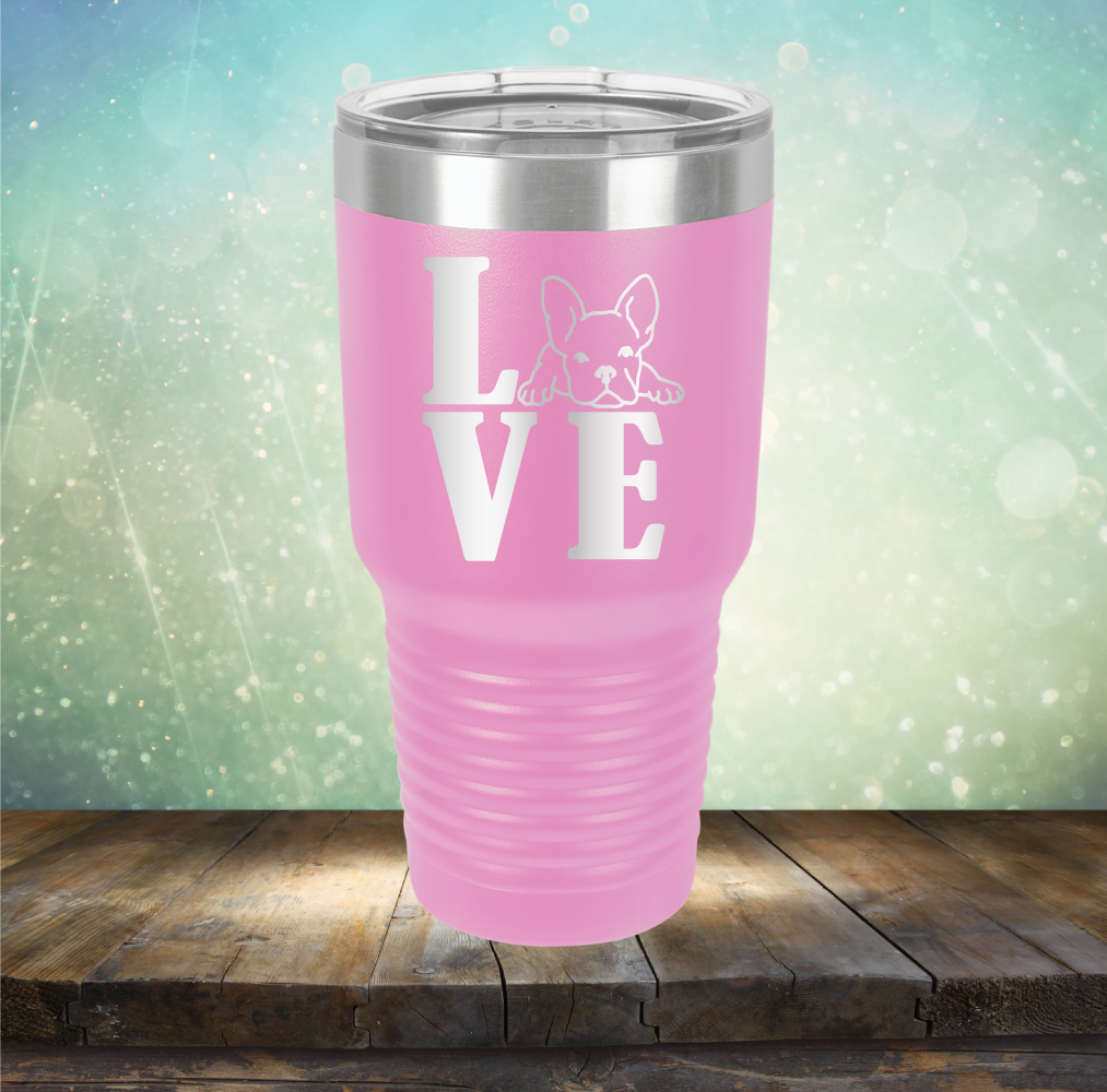Love Frenchie - Laser Etched Tumbler Mug