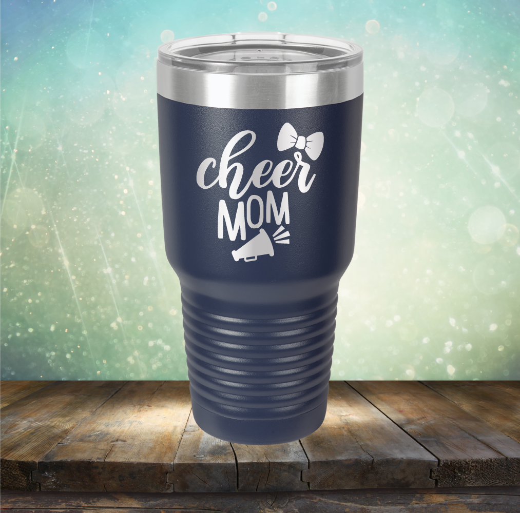 Cheer Mom - Laser Etched Tumbler Mug