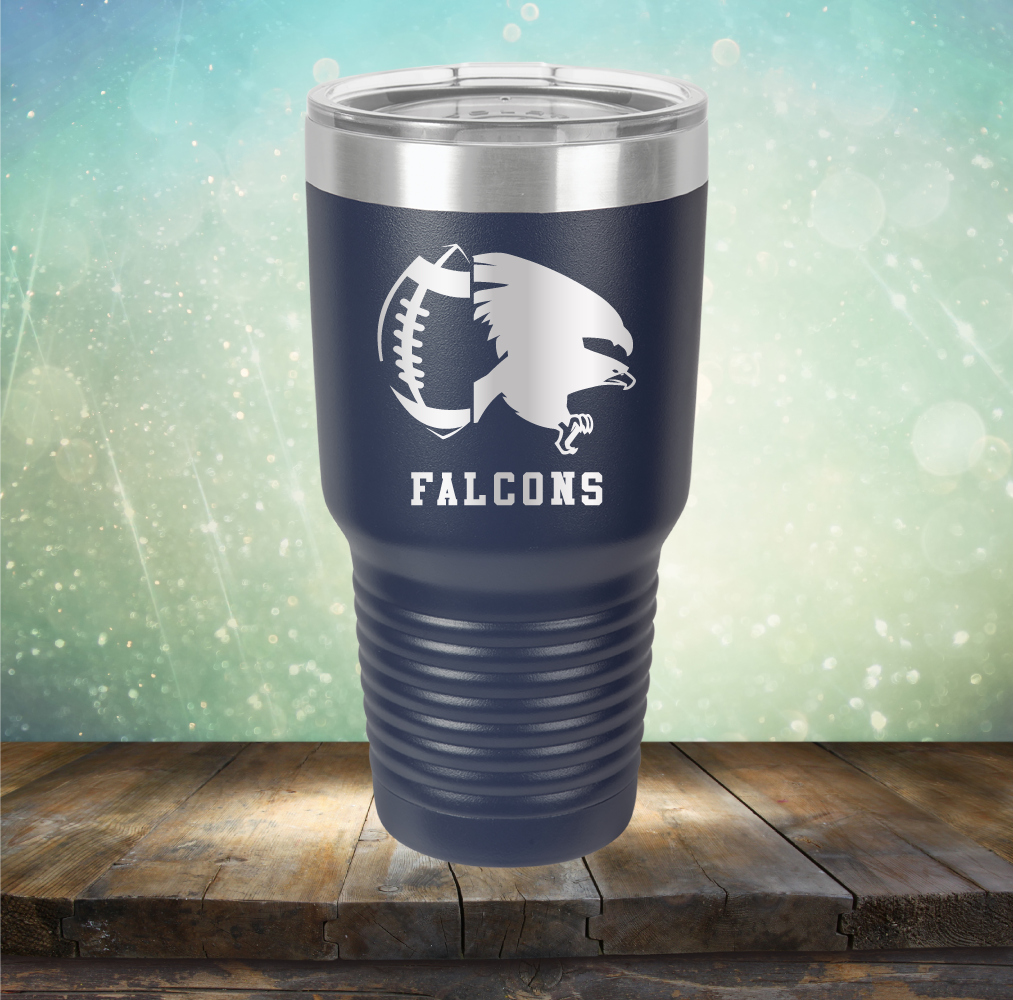 Falcons Football - Laser Etched Tumbler Mug