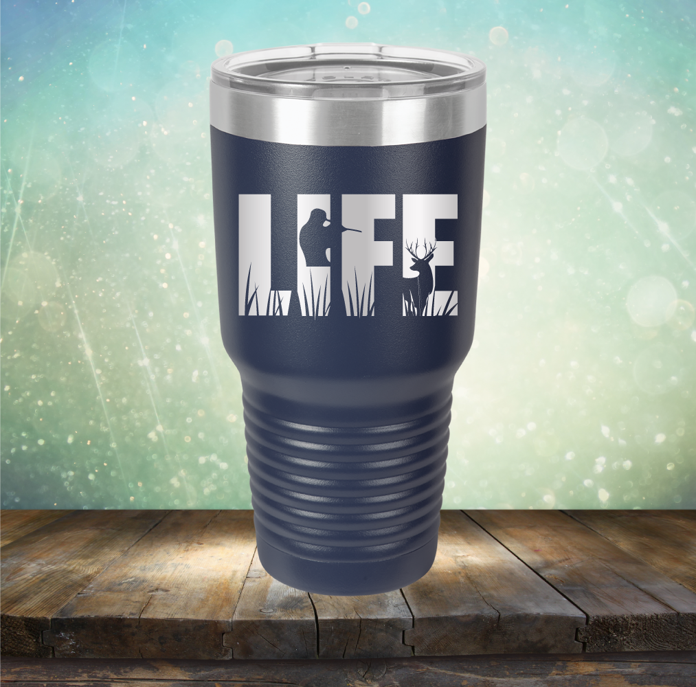 Life Hunting - Laser Etched Tumbler Mug