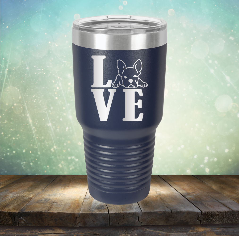 Love Frenchie - Laser Etched Tumbler Mug