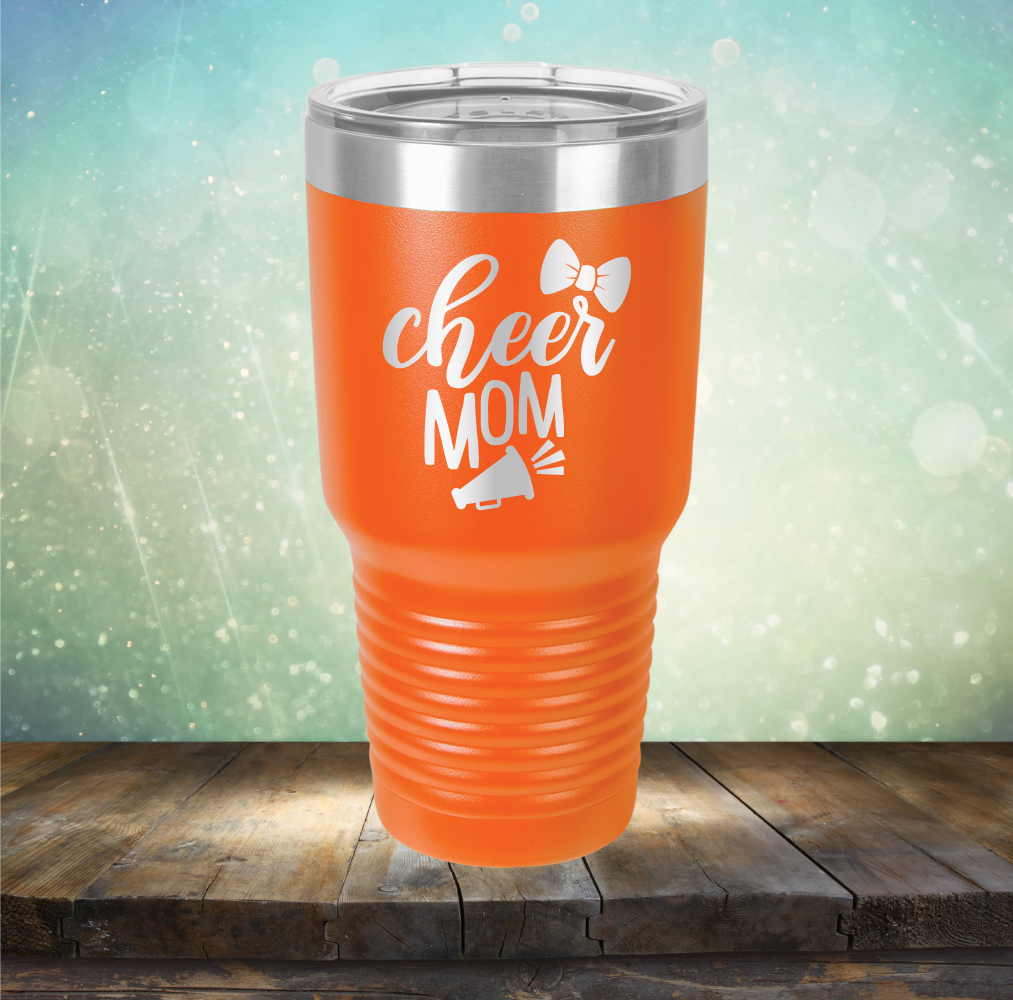 Cheer Mom - Laser Etched Tumbler Mug