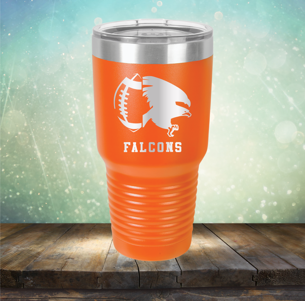 Falcons Football - Laser Etched Tumbler Mug