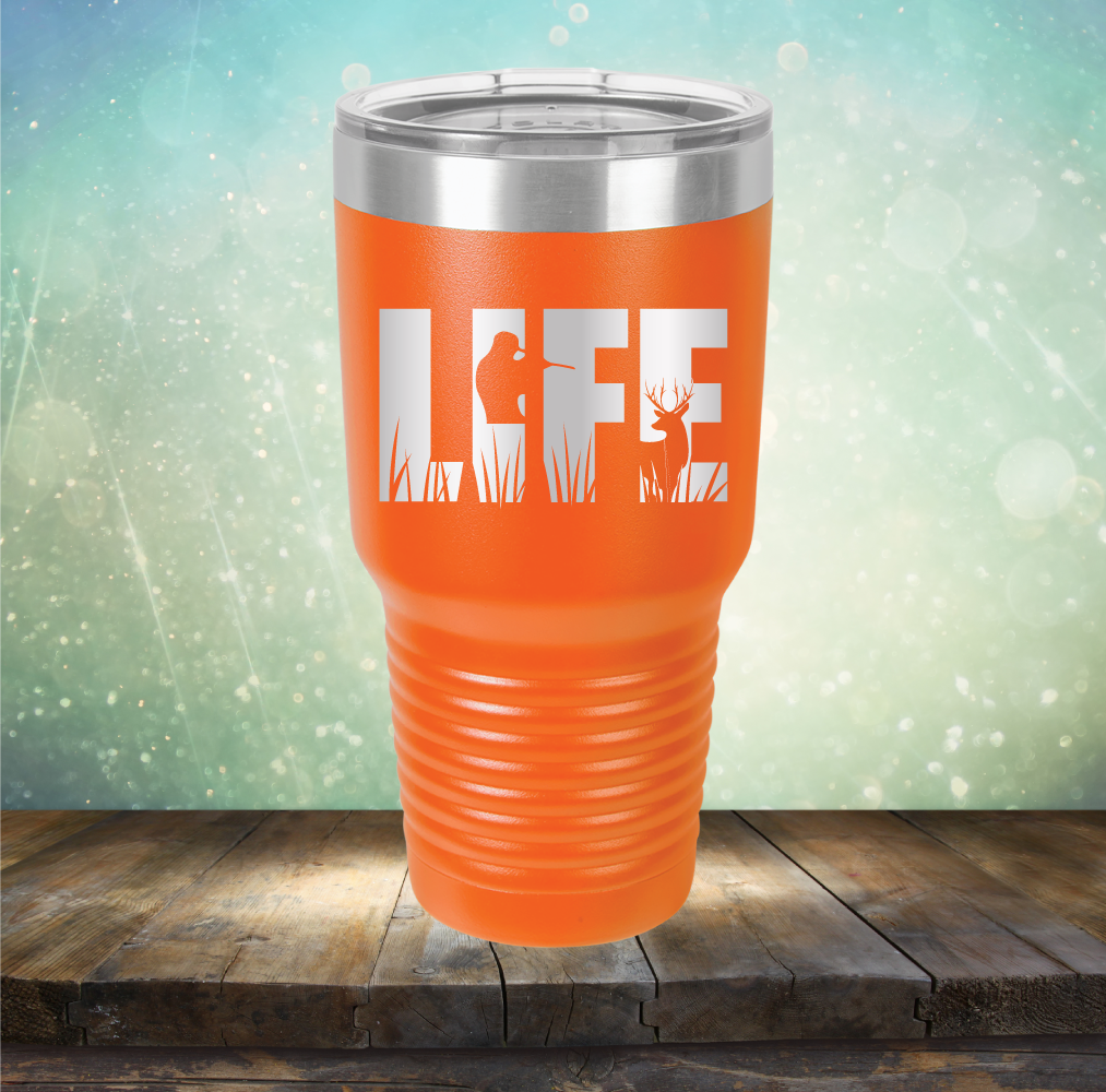 Life Hunting - Laser Etched Tumbler Mug