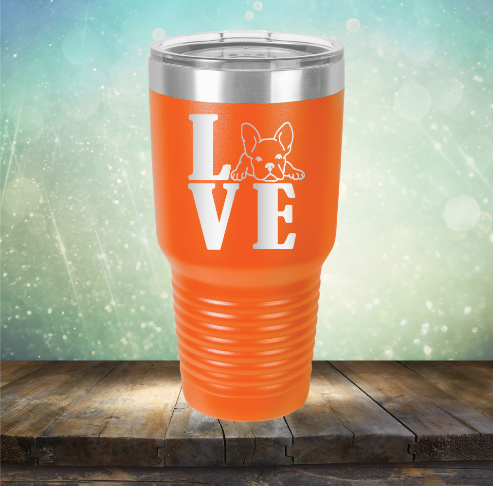 Love Frenchie - Laser Etched Tumbler Mug