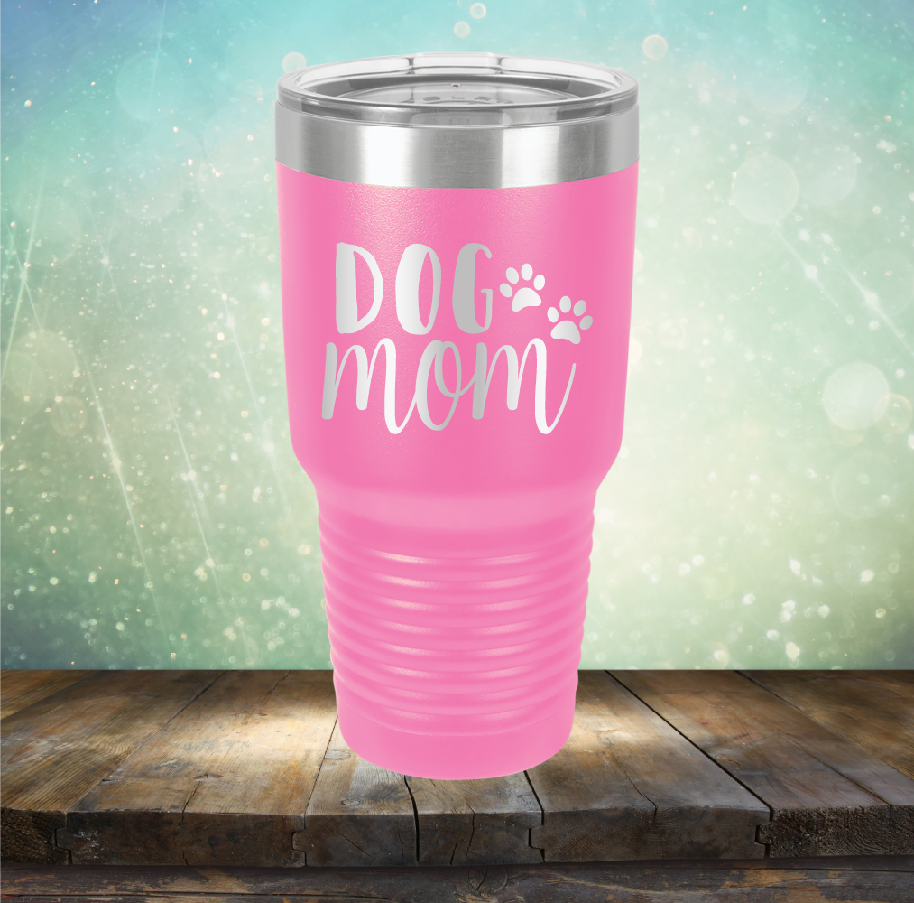 Dog Mom - Laser Etched Tumbler Mug
