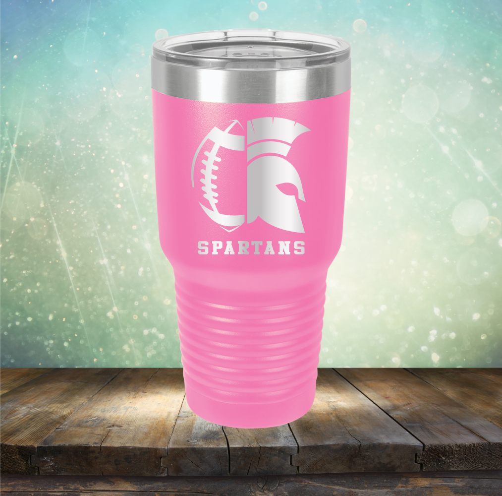 Spartans Football - Laser Etched Tumbler Mug
