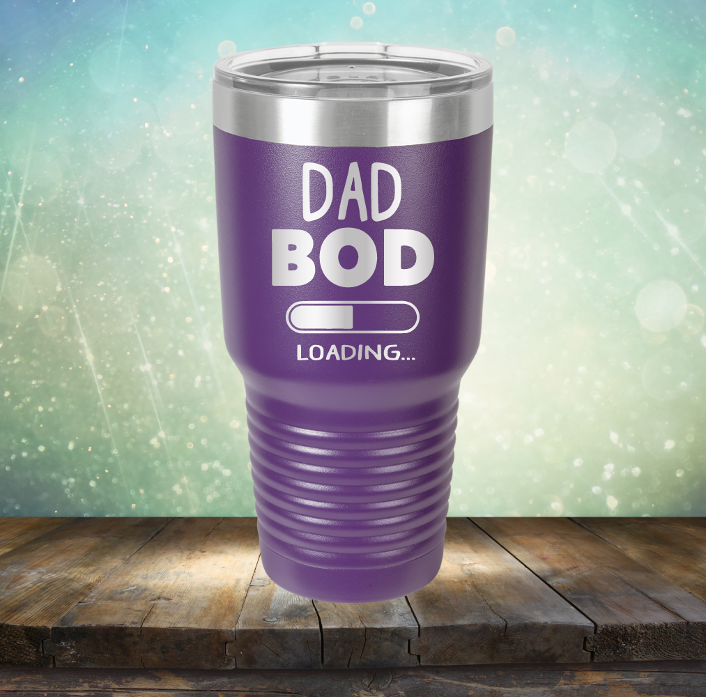 Dad Bod Loading - Laser Etched Tumbler Mug