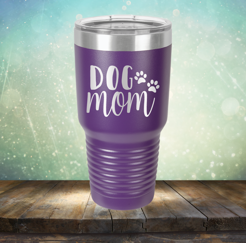 Dog Mom - Laser Etched Tumbler Mug