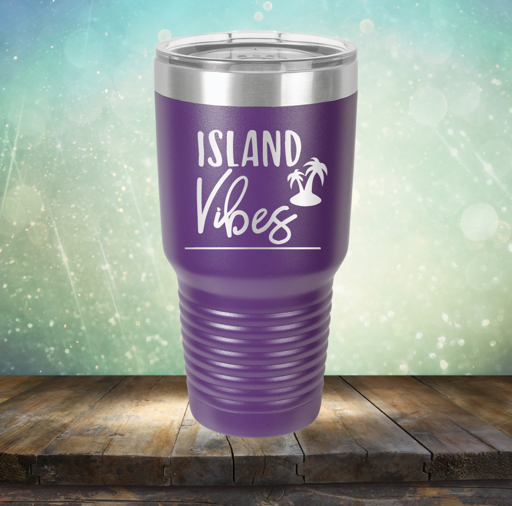 Island Vibes - Laser Etched Tumbler Mug