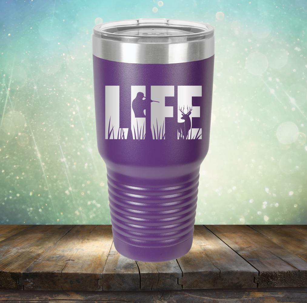 Life Hunting - Laser Etched Tumbler Mug