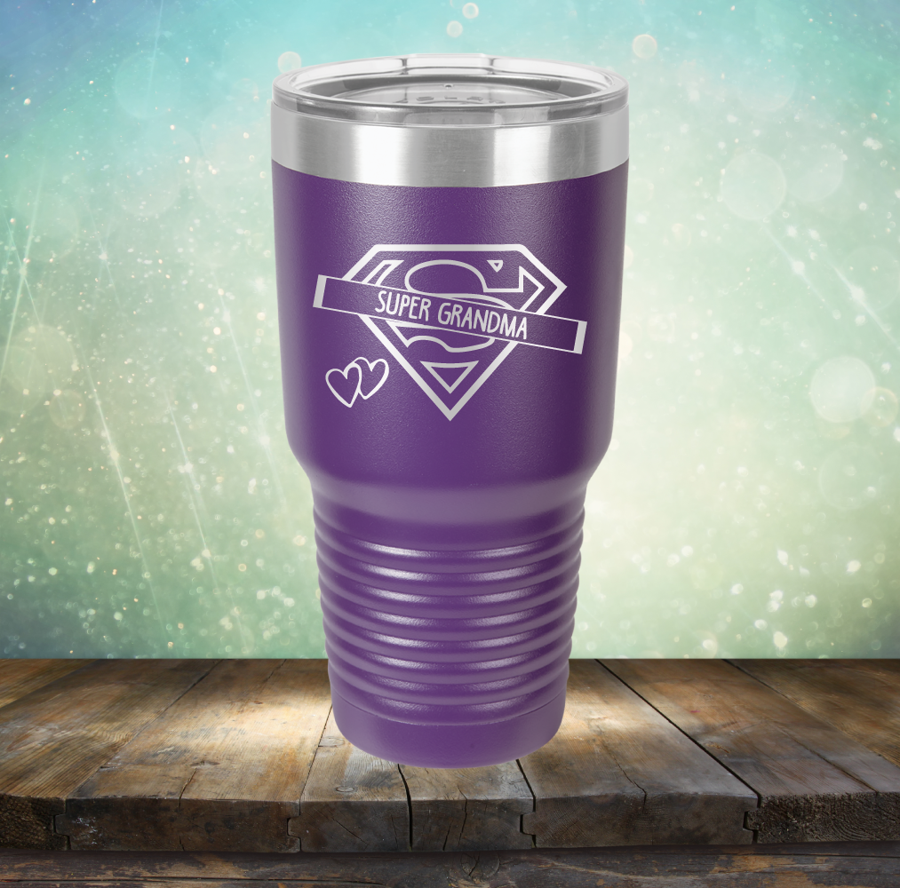 Super Grandma - Laser Etched Tumbler Mug