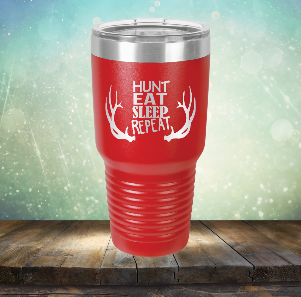 Hunt Eat Sleep Repeat - Laser Etched Tumbler Mug