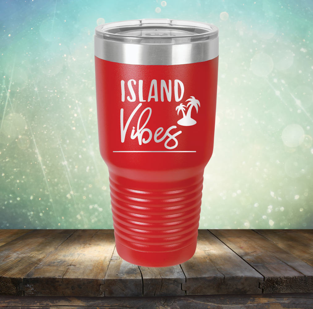 Island Vibes - Laser Etched Tumbler Mug