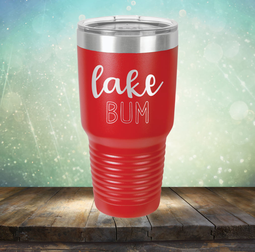 Lake Bum - Laser Etched Tumbler Mug