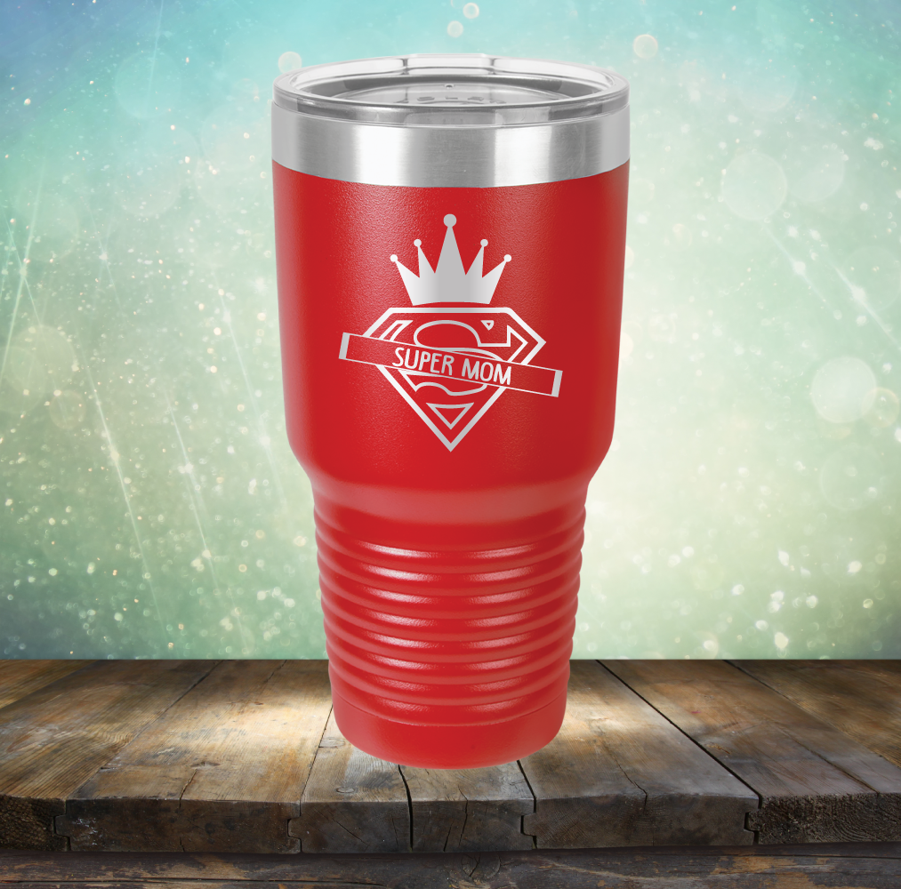 Super Mom - Laser Etched Tumbler Mug