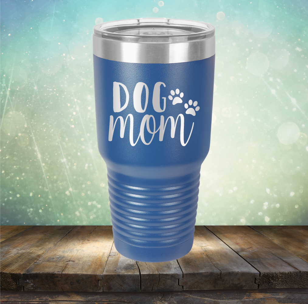 Dog Mom - Laser Etched Tumbler Mug