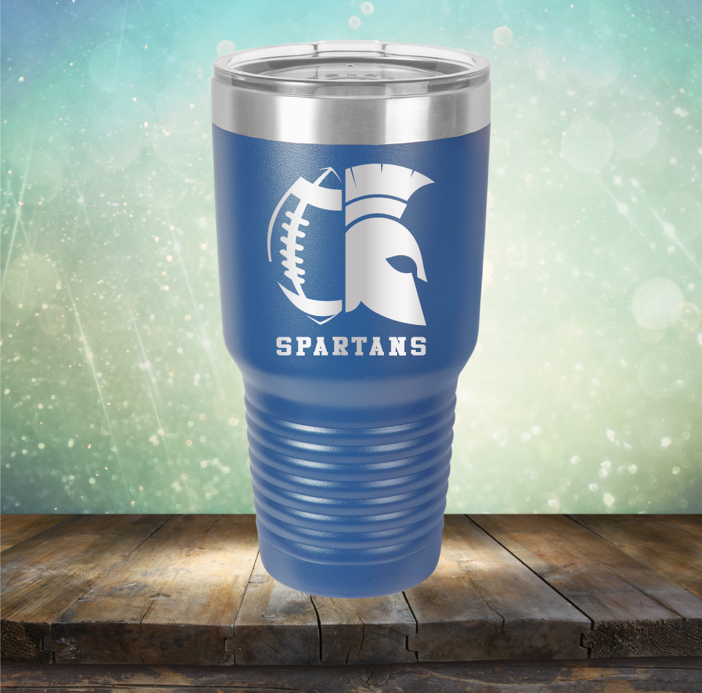 Spartans Football - Laser Etched Tumbler Mug