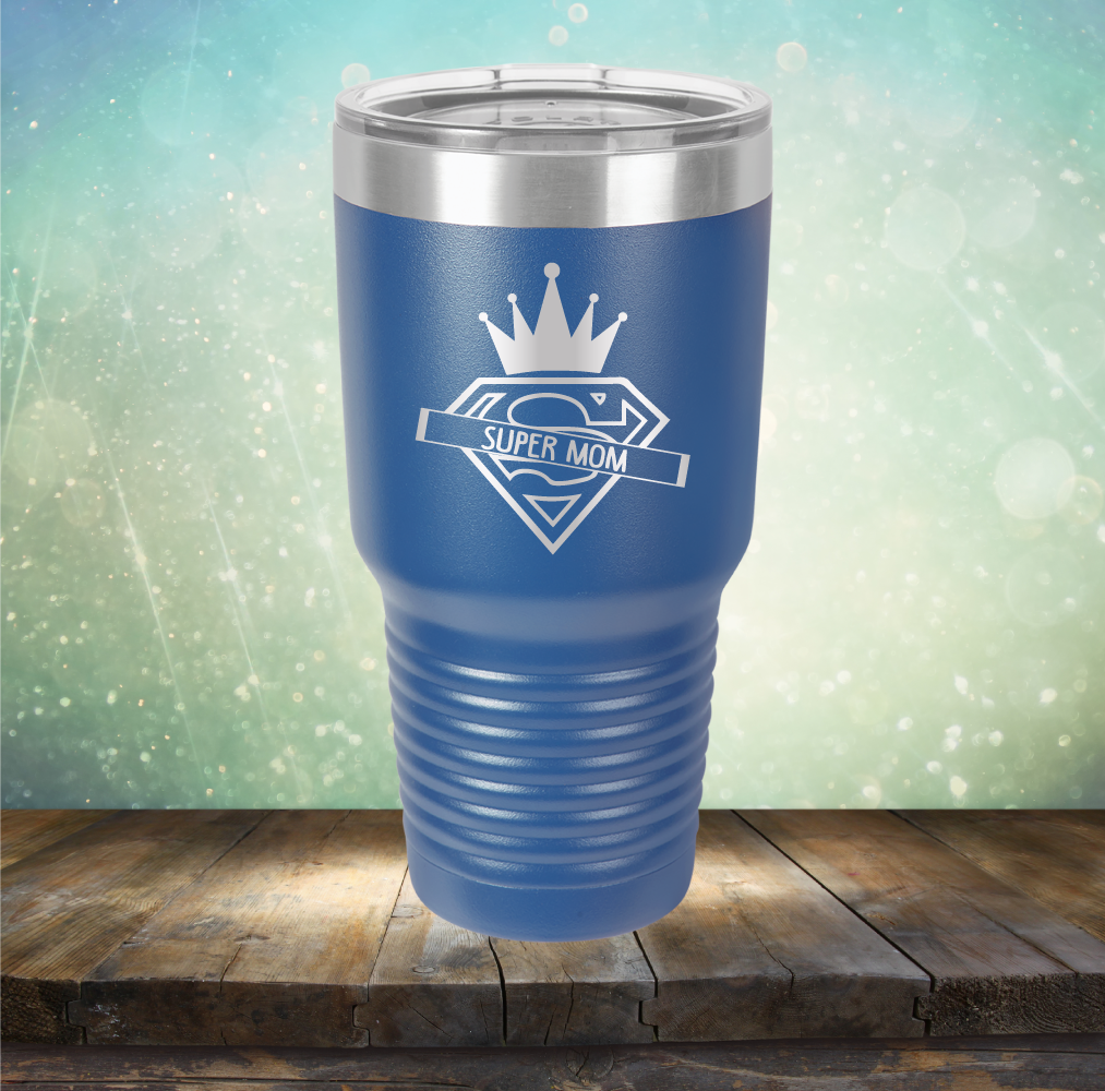 Super Mom - Laser Etched Tumbler Mug