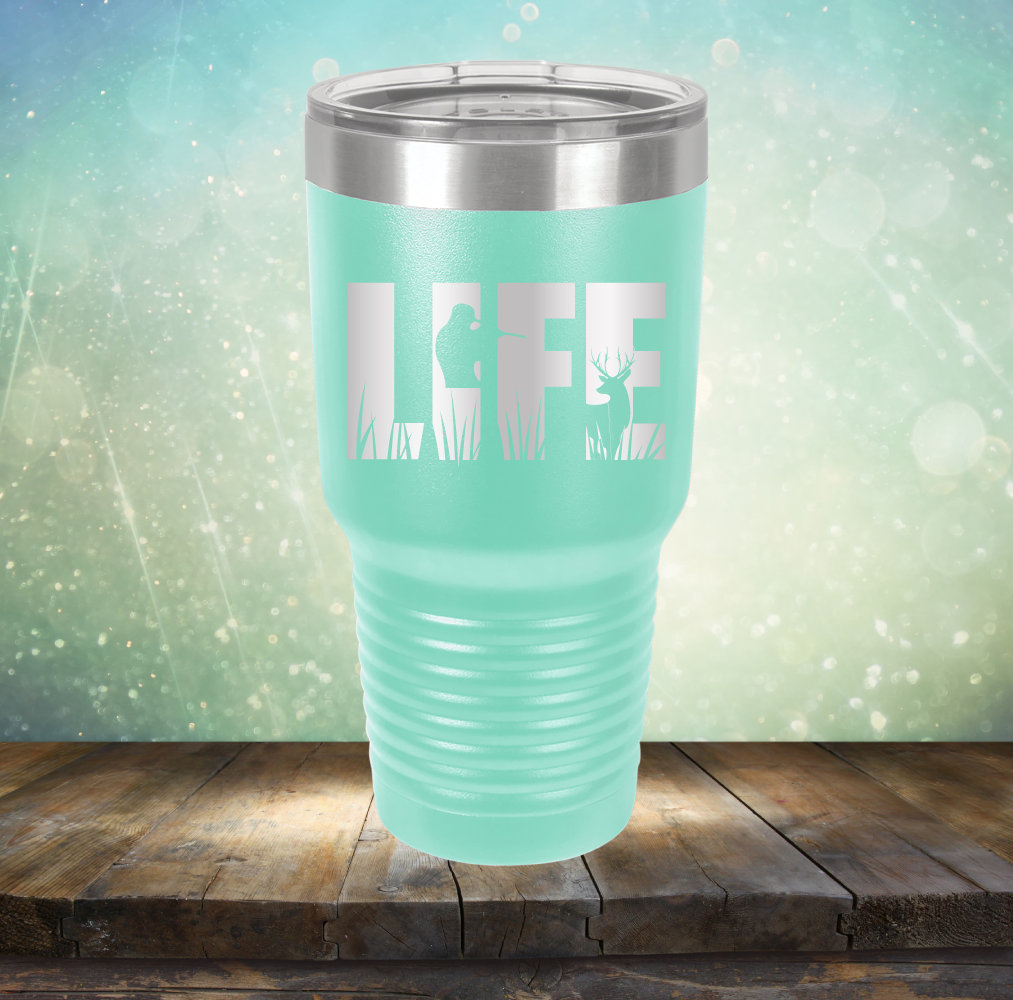 Life Hunting - Laser Etched Tumbler Mug