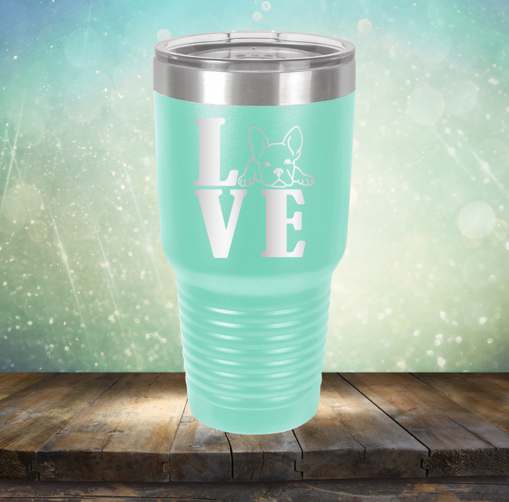 Love Frenchie - Laser Etched Tumbler Mug