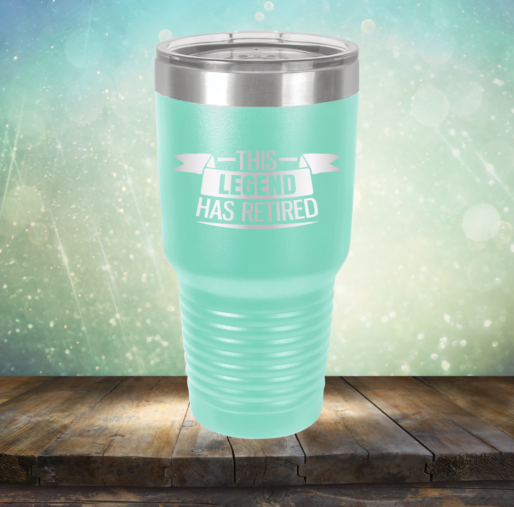 This Legend has Retired - Laser Etched Tumbler Mug