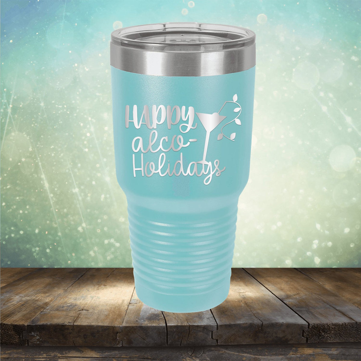 Happy Alco Holidays - Laser Etched Tumbler Mug