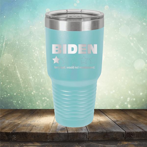 Joe Biden One Star Review Very Bad Would Not Recommend - Laser Etched Tumbler Mug