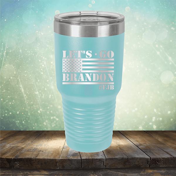 Let&#39;s Go Brandon American Flag - Laser Etched Tumbler Mug