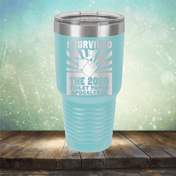 I Survived 2020 Toilet Paper Apocalypse - Laser Etched Tumbler Mug