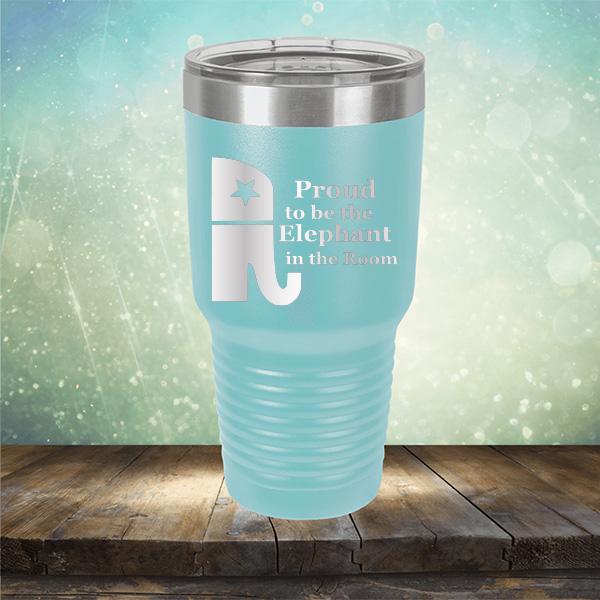 Proud To Be The Elephant in the Room - Laser Etched Tumbler Mug