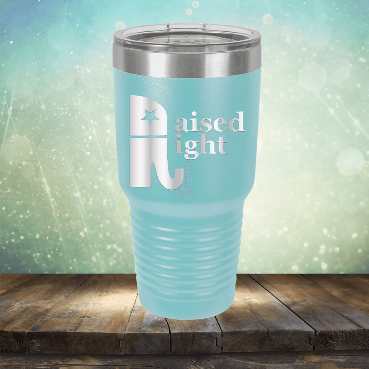 Elephant Raised Right - Laser Etched Tumbler Mug